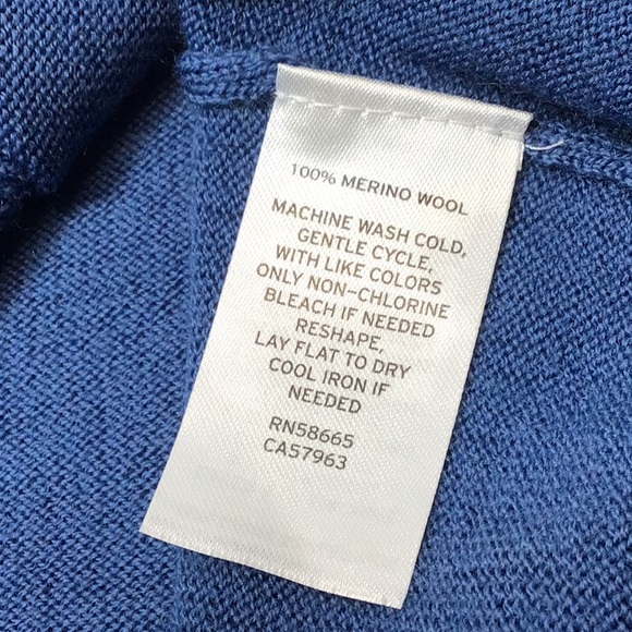 ❄️ Nordstrom Men's Washable Merino Wool Knit Sweater in Blue - Picture 5 of 7